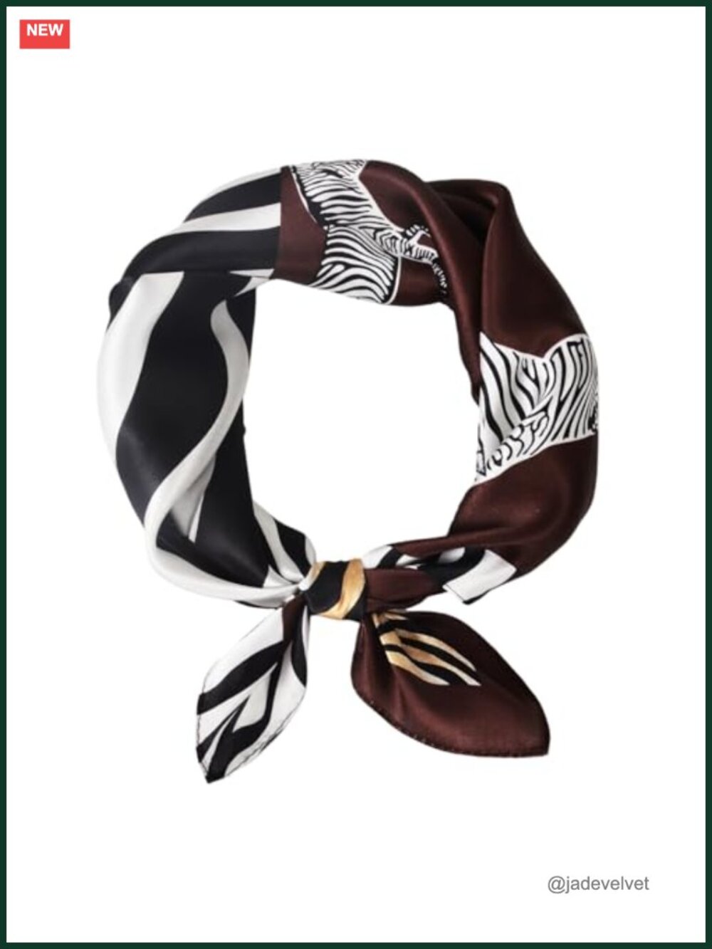 100% Mulberry Silk Neck Scarf 21" Square Floral Neckerchief